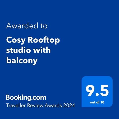 Cosy Rooftop Studio With Balcony Belgrad Exteriör bild